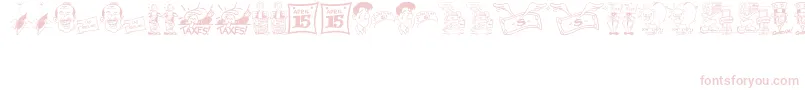 TaxingMomentsJl Font – Pink Fonts on White Background