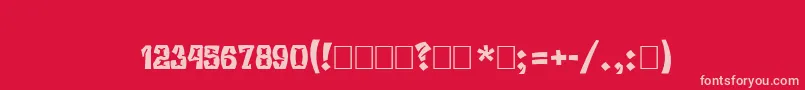 fuente Beresta – Fuentes Rosadas Sobre Fondo Rojo