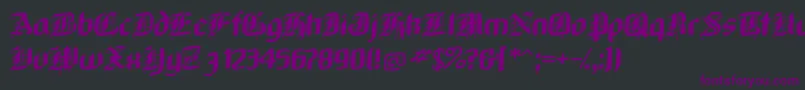 fuente NeugothicBold – Fuentes Moradas Sobre Fondo Negro