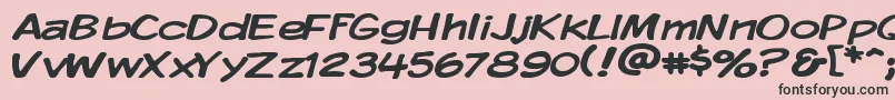 Kmkdspw Font – Black Fonts on Pink Background