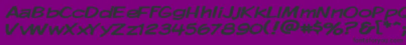 Kmkdspw Font – Black Fonts on Purple Background