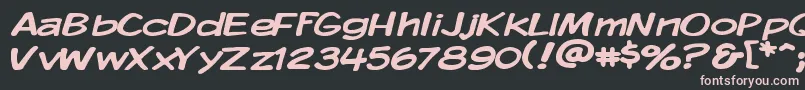Kmkdspw Font – Pink Fonts on Black Background