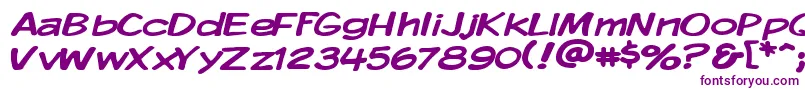 Kmkdspw Font – Purple Fonts on White Background