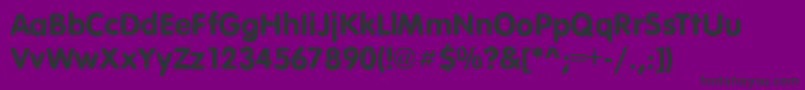 VagroundedRegular Font – Black Fonts on Purple Background