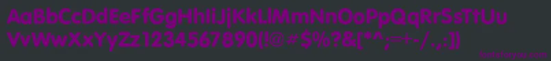 VagroundedRegular Font – Purple Fonts on Black Background
