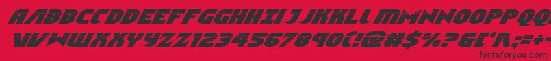 Ninjagardenlaserital Font – Black Fonts on Red Background