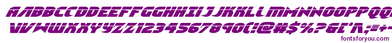 Шрифт Ninjagardenlaserital – фиолетовые шрифты
