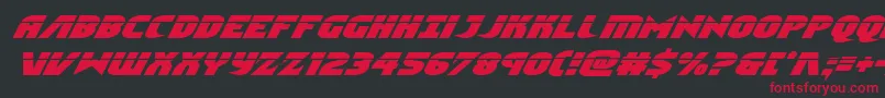 Ninjagardenlaserital Font – Red Fonts on Black Background