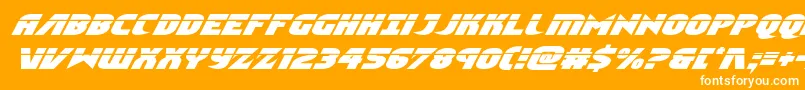 Ninjagardenlaserital Font – White Fonts on Orange Background