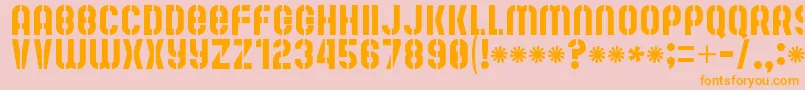 Mutefruit Font – Orange Fonts on Pink Background