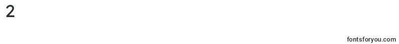 フォントGravityBold – フォント数字2