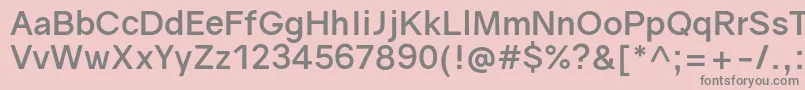 GravityBold Font – Gray Fonts on Pink Background