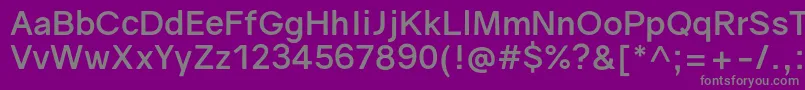 GravityBold Font – Gray Fonts on Purple Background