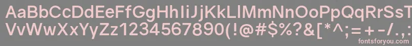 GravityBold Font – Pink Fonts on Gray Background