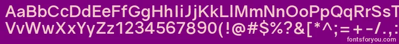 GravityBold Font – Pink Fonts on Purple Background