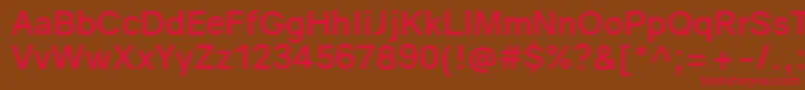 GravityBold Font – Red Fonts on Brown Background