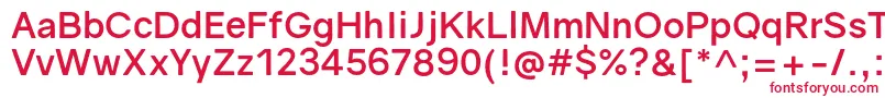 GravityBold Font – Red Fonts on White Background