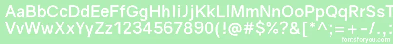 GravityBold Font – White Fonts on Green Background