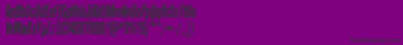 TandellergItalic Font – Black Fonts on Purple Background