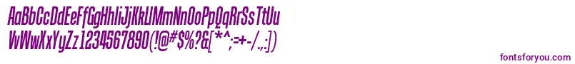 TandellergItalic Font – Purple Fonts on White Background