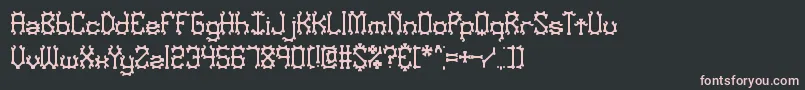 Nymonak Font – Pink Fonts on Black Background