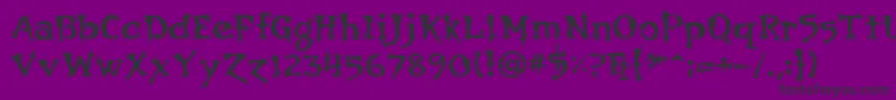 Orbus Font – Black Fonts on Purple Background
