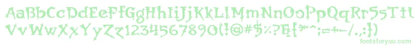 Orbus Font – Green Fonts on White Background