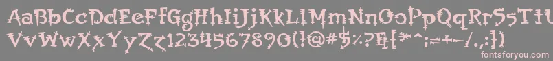 Orbus Font – Pink Fonts on Gray Background