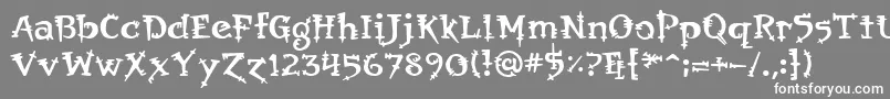 Orbus Font – White Fonts on Gray Background