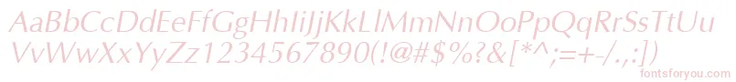 Optimai Font – Pink Fonts on White Background