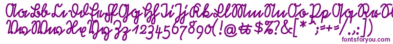 RastenburgU1sy Font – Purple Fonts on White Background