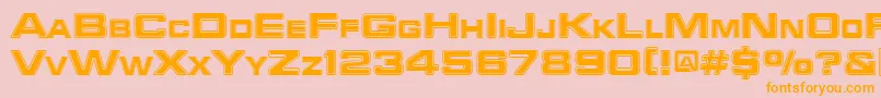 Bad Font – Orange Fonts on Pink Background