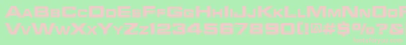 Bad Font – Pink Fonts on Green Background