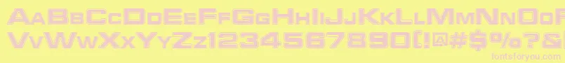 Bad Font – Pink Fonts on Yellow Background