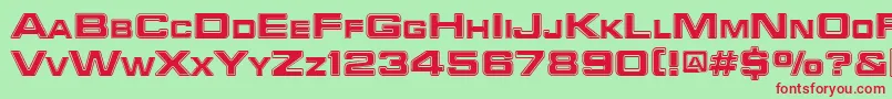 Bad Font – Red Fonts on Green Background