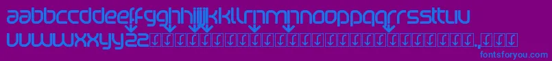 Beatport Font – Blue Fonts on Purple Background