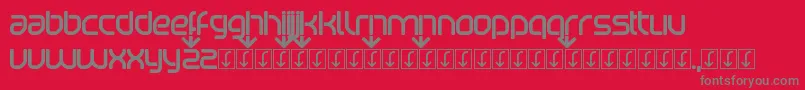 Beatport Font – Gray Fonts on Red Background