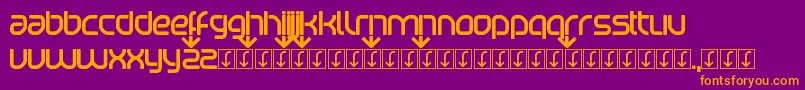 Beatport Font – Orange Fonts on Purple Background