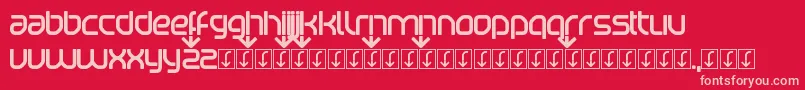 Beatport Font – Pink Fonts on Red Background