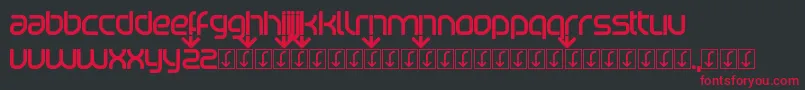 Beatport Font – Red Fonts on Black Background