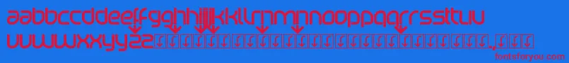 Beatport Font – Red Fonts on Blue Background