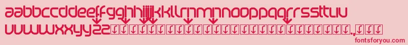 Beatport Font – Red Fonts on Pink Background