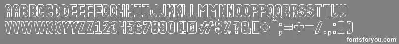 RudasteriaSt Font – White Fonts on Gray Background