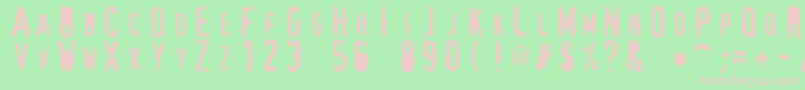 WraithLite Font – Pink Fonts on Green Background