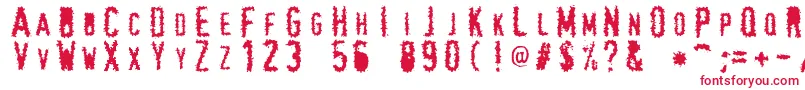 WraithLite Font – Red Fonts on White Background