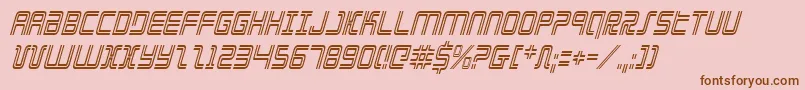 Elecdayci Font – Brown Fonts on Pink Background