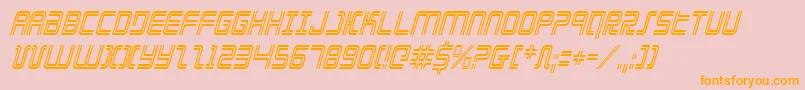 Elecdayci Font – Orange Fonts on Pink Background