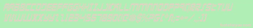 Elecdayci Font – Pink Fonts on Green Background