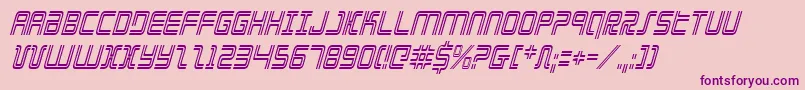 Elecdayci Font – Purple Fonts on Pink Background