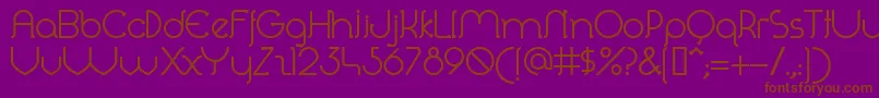 En savoir plus sur la police Perolet Police Perolet – polices brunes sur fond violet